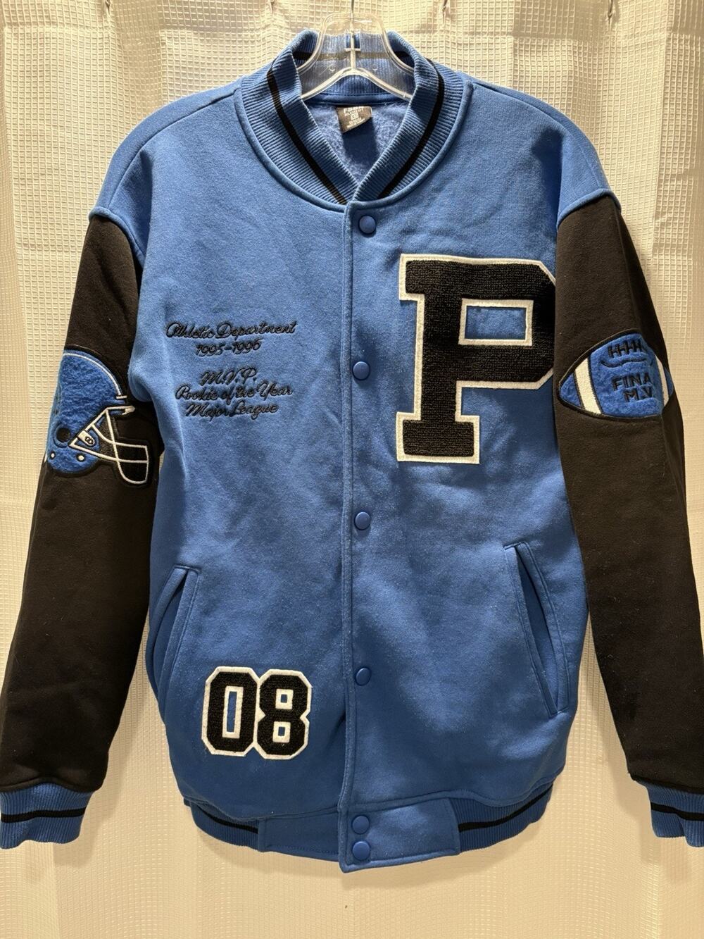 1998 Letterman Varsity Jacket Mens Size XS Football MVP Personalized MVP